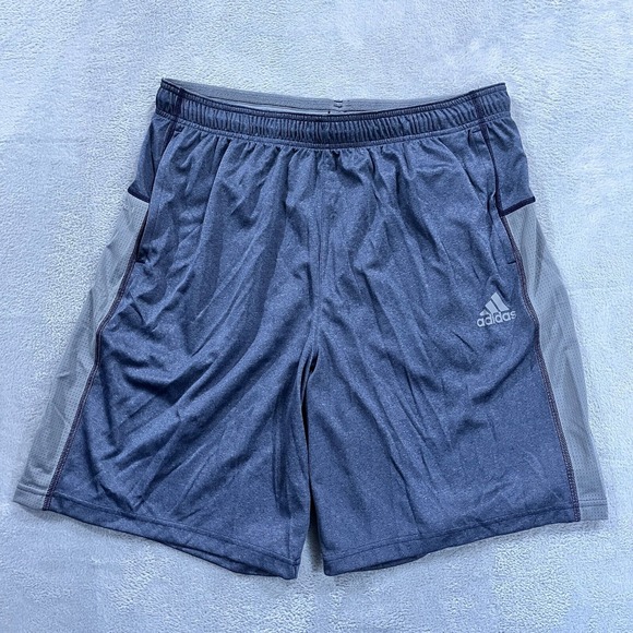 Adidas‎ Shorts Men's XL Climacool Athletic Gray Blue NWT Gym